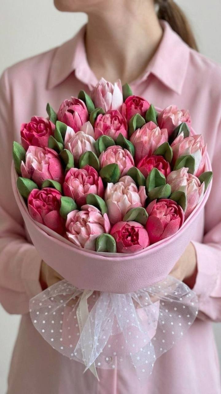 Зефирный букет «Розовое вдохновение»